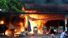 Một vụ cháy xảy ra trung tuần tháng 12/2016 tại cây xăng ở đường Quang Trung, quận Gò Vấp (TP.HCM).