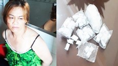 Đông và tang vật khi bị bắt.