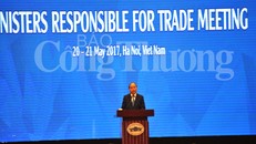 Thủ tướng Nguyễn Xuân Phúc khai mạc hội nghị MRT 23. Ảnh Báo Công Thương