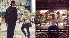 Vợ chồng Giả Tịnh Văn từ Singapore sang Việt Nam. Ngô Chấn Thiên khoe trên trang cá nhân ảnh anh có mặt ở TP HCM.