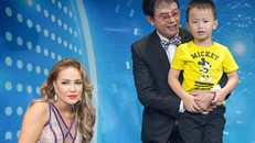 Thanh Hà bên cha con nhạc sĩ Đức Huy.