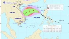 Đường đi của cơn bão số 13. Ảnh: TTKTTVTW