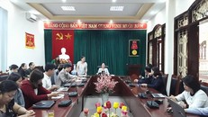 Buổi họp tại Ban Tuyên giáo Sơn La. Ảnh: Vietnamnet