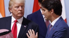 Tổng thống Mỹ Donald Trump và Thủ tướng Canada Justin Trudeau