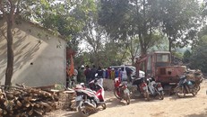 Hiện trường nơi phát hiện xác bé gái. Ảnh: Vietnamnet