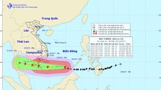 Hình ảnh đường đi của bão. Ảnh: NCHMF