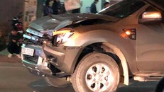 Chiếc xe gây tai nạn. Ảnh: Zing