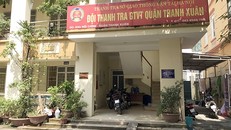 Đội Thanh tra giao thông Quận Thanh Xuân. Ảnh: Dân trí