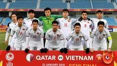 Đội hình U23 Việt Nam tại Bán kết U23 châu Á.