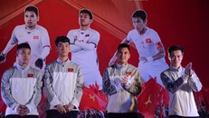 Các tuyển thủ U23 Việt Nam về thăm quê nhà tại Hải Dương. Ảnh: Vietnamnet