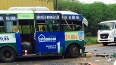 Hiện trường tai nạn. Ảnh: Lao Động