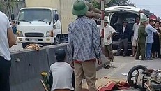 Hiện trường vụ tai nạn. Ảnh: Báo Nghệ An