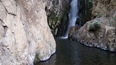 Khu vực thác Lao Phào - nơi phát hiện xác của phượt thủ Thi An Kiện. Ảnh: Thanh Niên