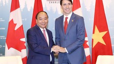 Thủ tướng Nguyễn Xuân Phúc hội đàm với Thủ tướng Canada
