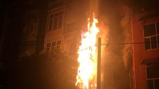 Hiện trường vụ hỏa hoạn. Ảnh: TTXVN