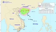 Áp thấp nhiệt đới đi chệch hướng, tiến về bờ biển Vịnh Bắc Bộ