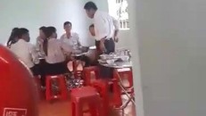 Hình ảnh cắt ra từ clip ghi lại vụ việc