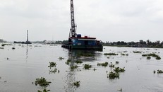 Đoạn sông nơi xảy ra vụ tai nạn. Ảnh: CAND