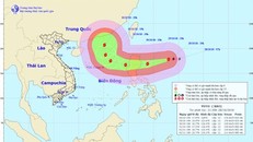 Hình ảnh đường đi của cơn bão. Ảnh: NCHMF