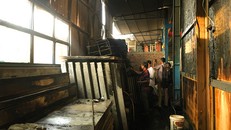 Hiện trường nhà máy sau vụ hỏa hoạn. Ảnh: Thanh Niên