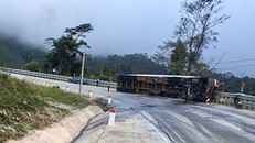 Hiện trường vụ tai nạn. Ảnh: Báo Kon Tum