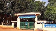 Trường THCS Phan Bội Châu - nơi thầy giáo dâm ô học sinh công tác. Ảnh: VOV