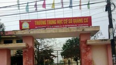 Trường THCS Quảng Cư - nơi xảy ra sự việc. Ảnh: Tiền Phong