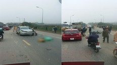 Hiện trường vụ tai nạn. Ảnh: VTC News