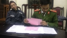 Đối tượng Khương tại cơ quan Công an. Ảnh: VOV