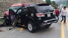 Hiện trường vụ tai nạn. Ảnh: VietNamNet