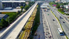 Tuyến Metro Số 1 của TP HCM đã hoàn thành hơn 60%. Ảnh: VnExpress