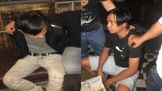 Các đối tượng bị bắt giữ tại hiện trường. Ảnh: VietNamNet