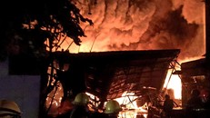 Hiện trường vụ hỏa hoạn. Ảnh: TTXVN