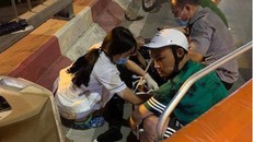 Một nạn nhân bị thương sau vụ tai nạn. Ảnh: Facebook