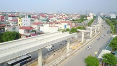 Một đoạn đường sắt tuyến Nhổn-ga Hà Nội. Ảnh: Kinh Tế Đô Thị