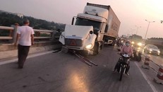 Hiện trường vụ tai nạn. Ảnh: CAND