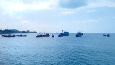 Một góc biển Lý Sơn. Ảnh: Xuân Thọ