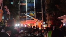 Hiện trường vụ hỏa hoạn. Ảnh: TTXVN