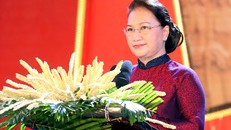 Chủ tịch Quốc hội Nguyễn Thị Kim Ngân phát biểu. Ảnh: Đại biểu Nhân dân