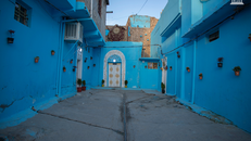 Khu phố cổ Mosul lột xác trong màu xanh 