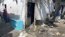 Hiện trường căn phòng trọ bị phóng hỏa. Ảnh: CA TP HCM