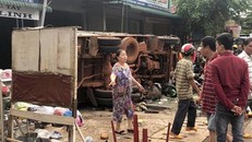 Hiện trường vụ tai nạn. Ảnh: TTXVN