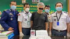 Ông Nonaka Shunichi bị cơ quan hải quan Capuchia bắt giữ khi vận chuyển ma túy về Nhật Bản. Ảnh: SCMP