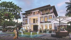 Biệt thự với thiết kế mở, chan hòa với thiên nhiên, diện tích lớn, đáp ứng nhu cầu sống của gia đình đa thế hệ 