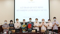 Lãnh đạo Bộ Tư pháp chúc mừng 2 Phó Tổng Biên tập vừa được bổ nhiệm.