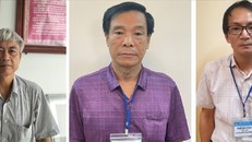 Các đối tượng Phạm Dũng, Cấn Hồng Lai, Lê Văn Long (từ trái qua phải).