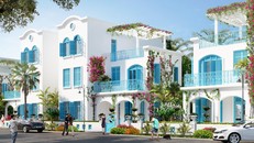 Không gian kiến trúc ấn tượng tại những dãy biệt thự FLC Quảng Bình.