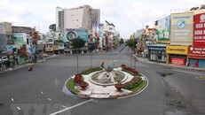 Vòng xoay nút giao Cộng Hòa trong sáng 23/8. Ảnh: TTXVN