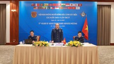 Thiếu tướng Lê Quang Đạo - Tư lệnh Cảnh sát biển Việt Nam phát biểu tại Hội nghị.