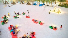 Cắm trại như trên bờ biển là một trong những đặc quyền của cư dân tại Vinhomes Ocean Park 2 – The Empire.